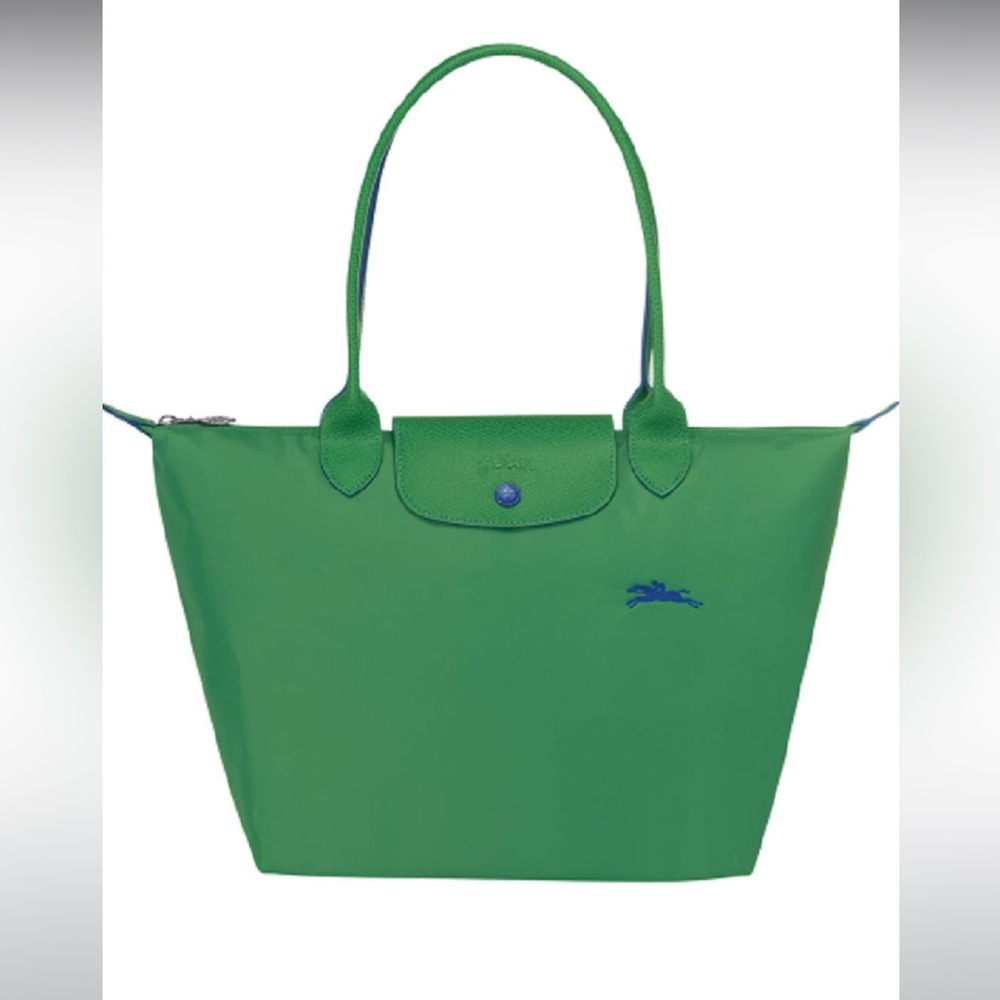 LONGCHAMP• Le Pliage Club Large Shoulder Tote (Green)